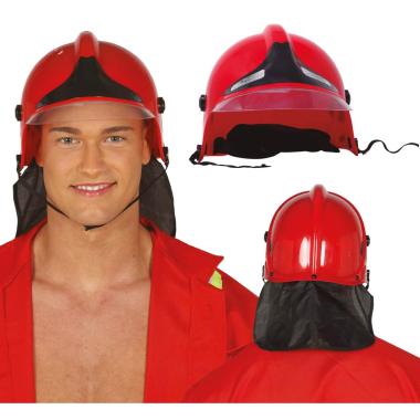Elmo vigile del fuoco capo rosso