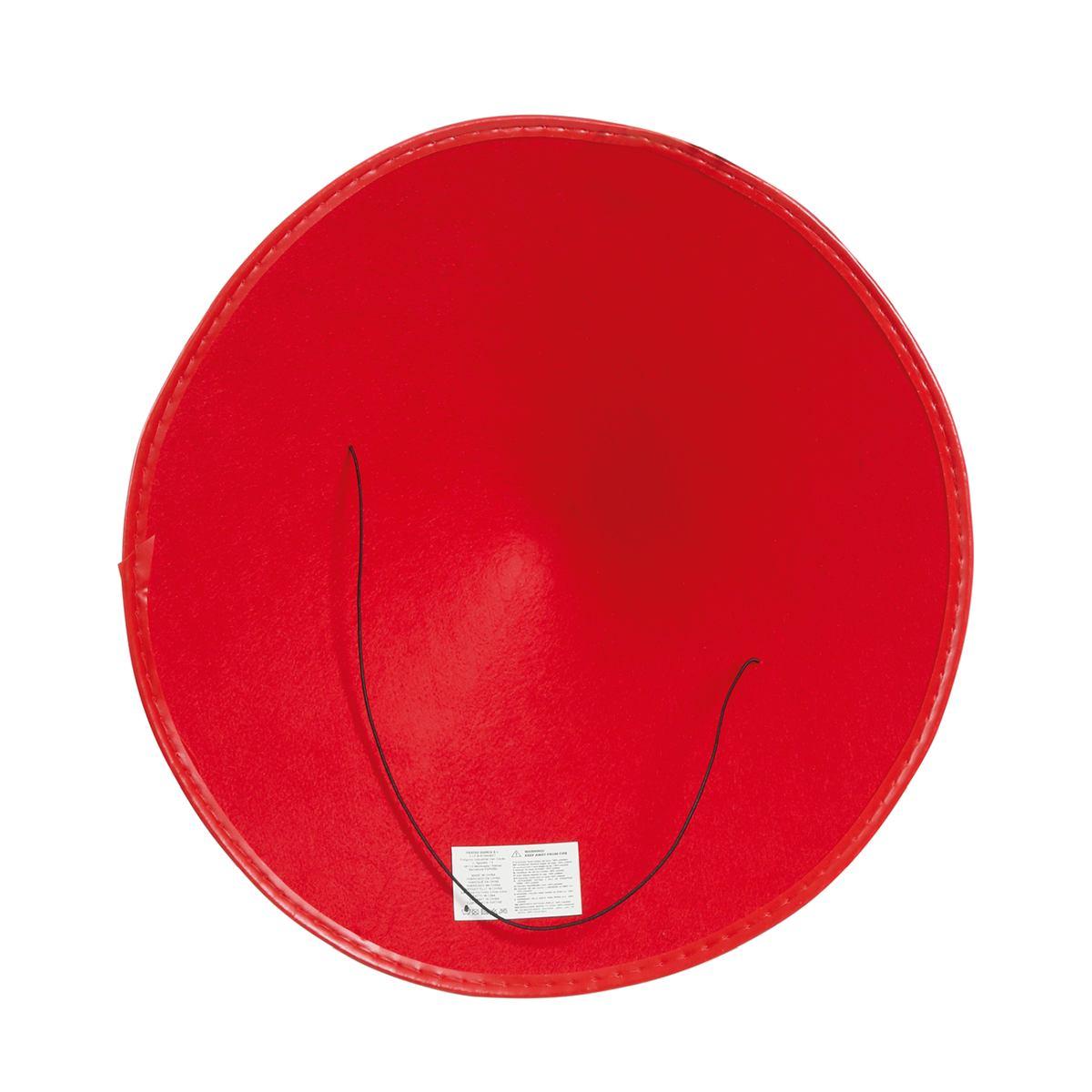Cappello cinese rosso decori