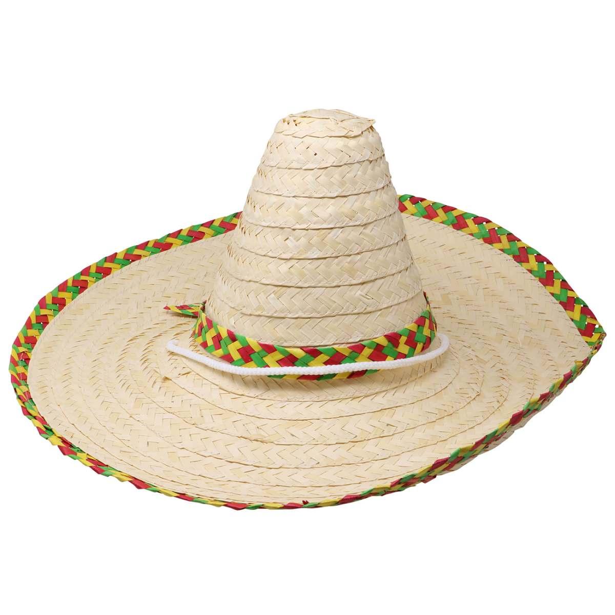 Cappello sombrero paglia color