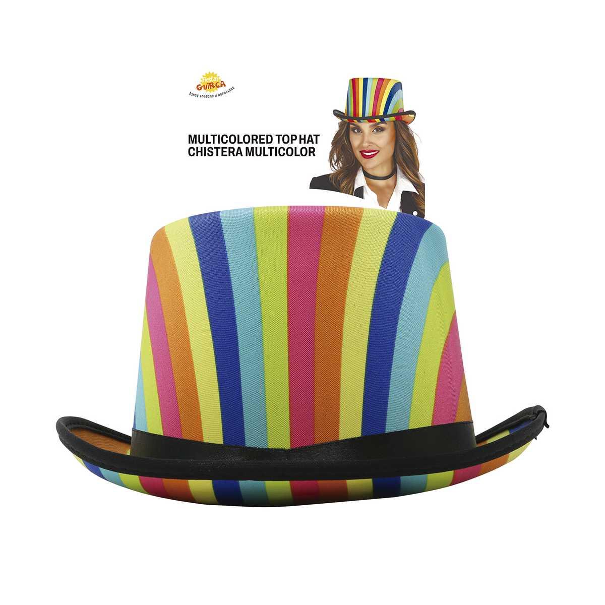 Cappello cilindro multicolor