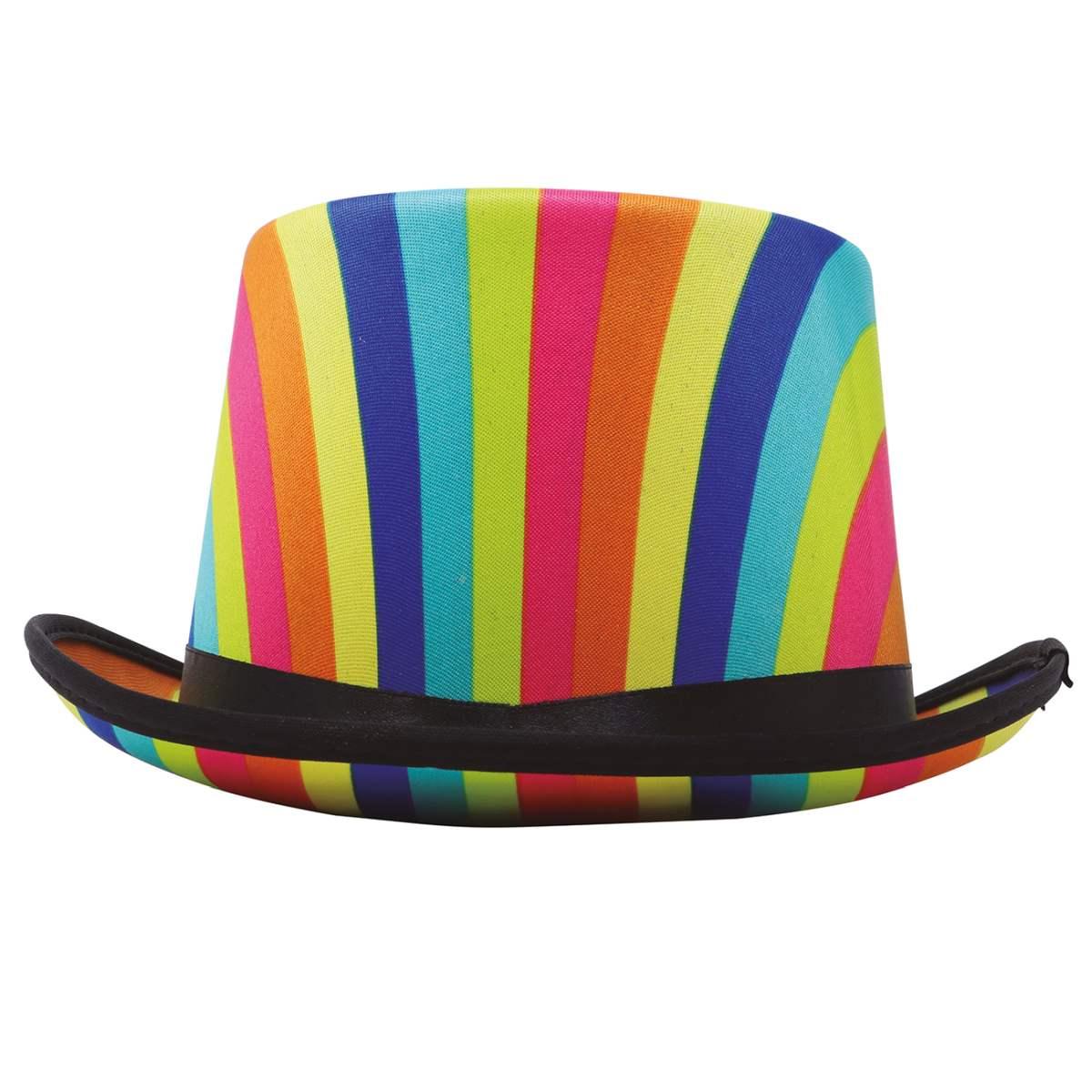 Cappello cilindro multicolor