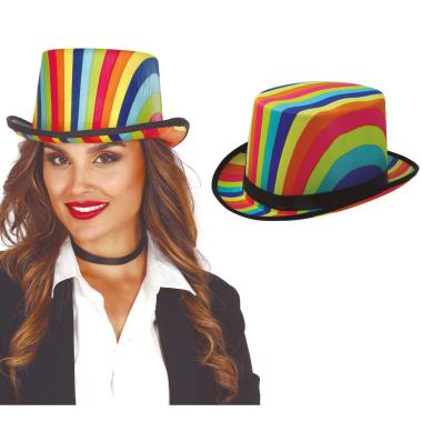 Cappello cilindro multicolor