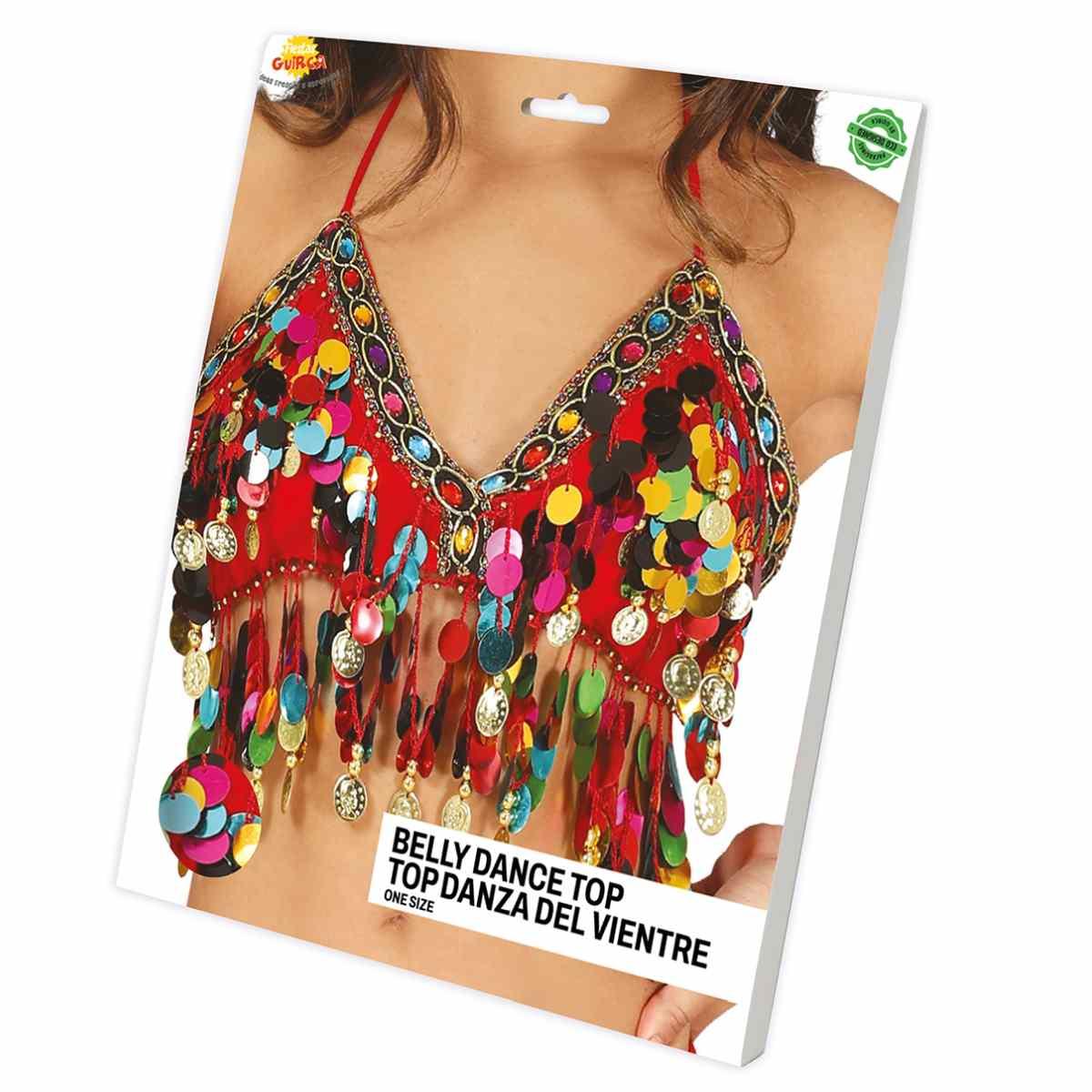 Maglia top rossa odalisca