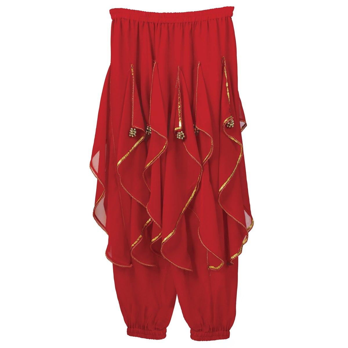 Pantalone odalisca danza del ventre rosso