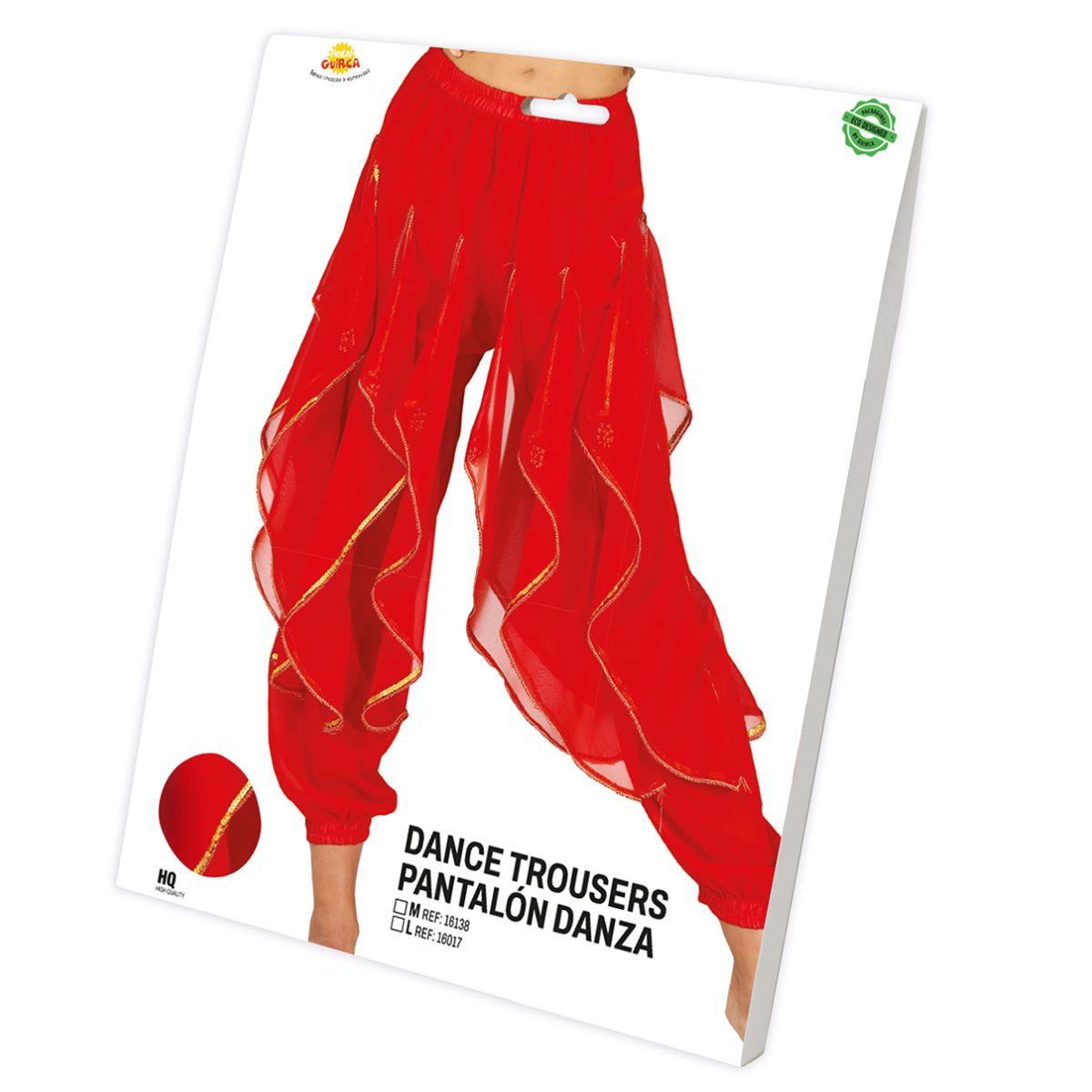 Pantalone odalisca danza del ventre rosso