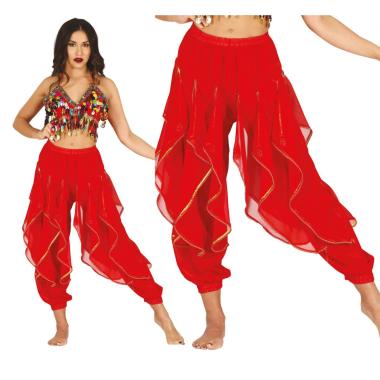 Pantalone odalisca danza del ventre rosso