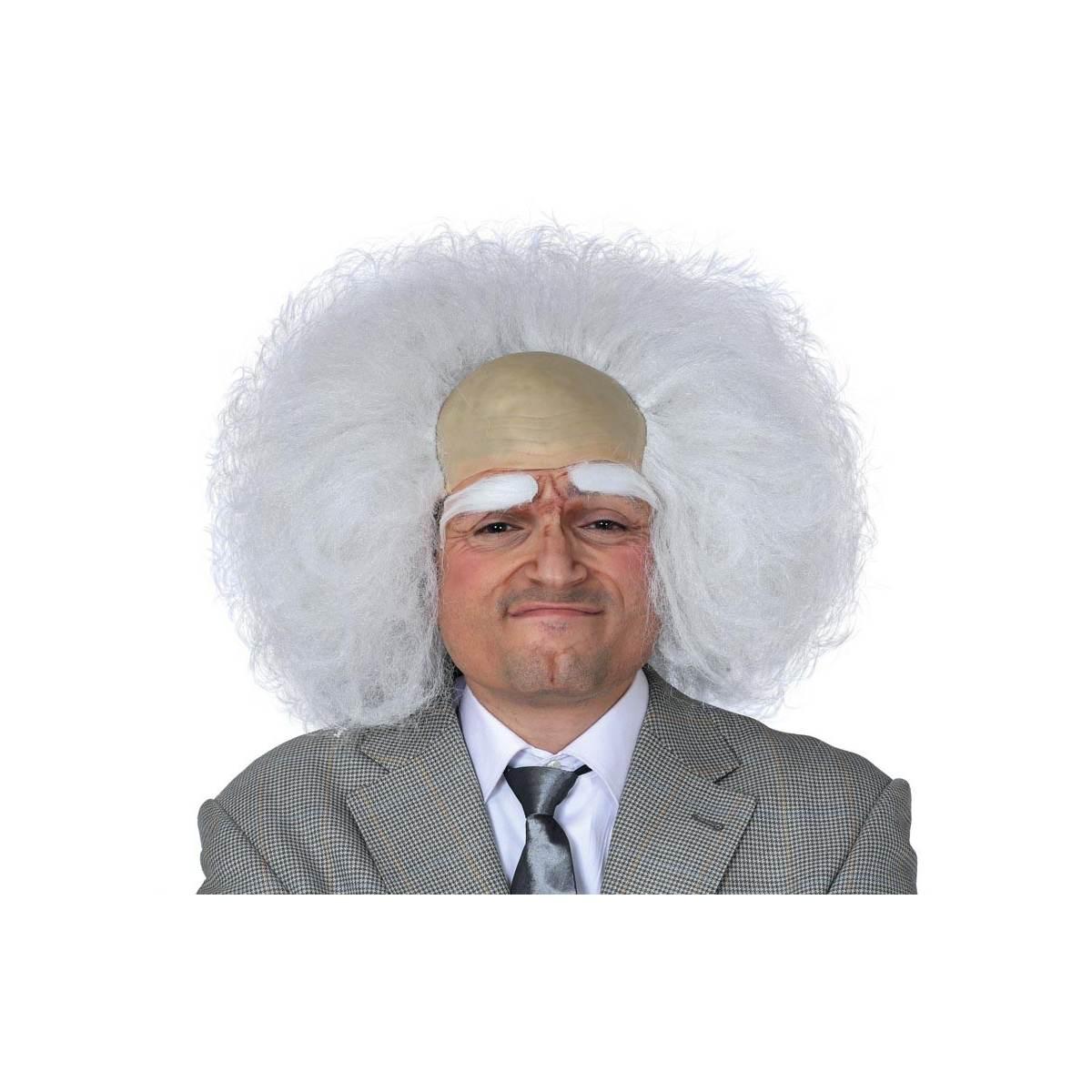 Parrucca scienziato pazzo bianca