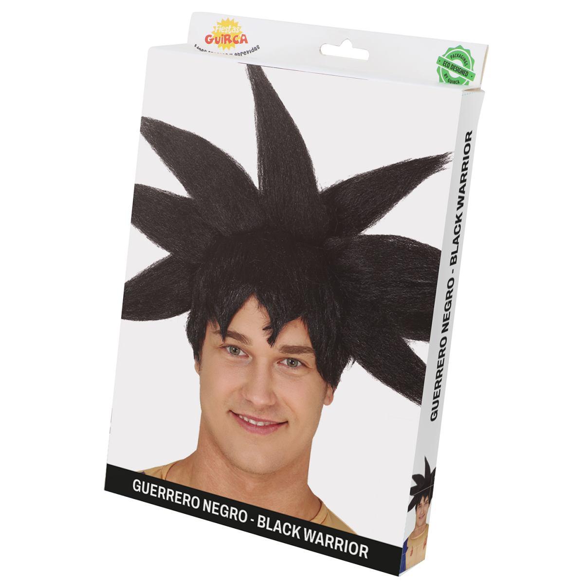 Parrucca guerriero dragon ball nera