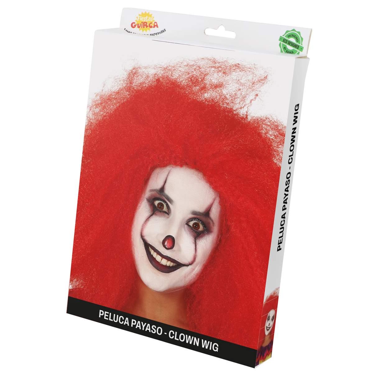 Parrucca clown rossa
