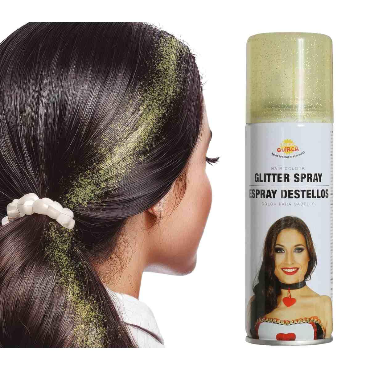 Spray capelli glitter oro ml