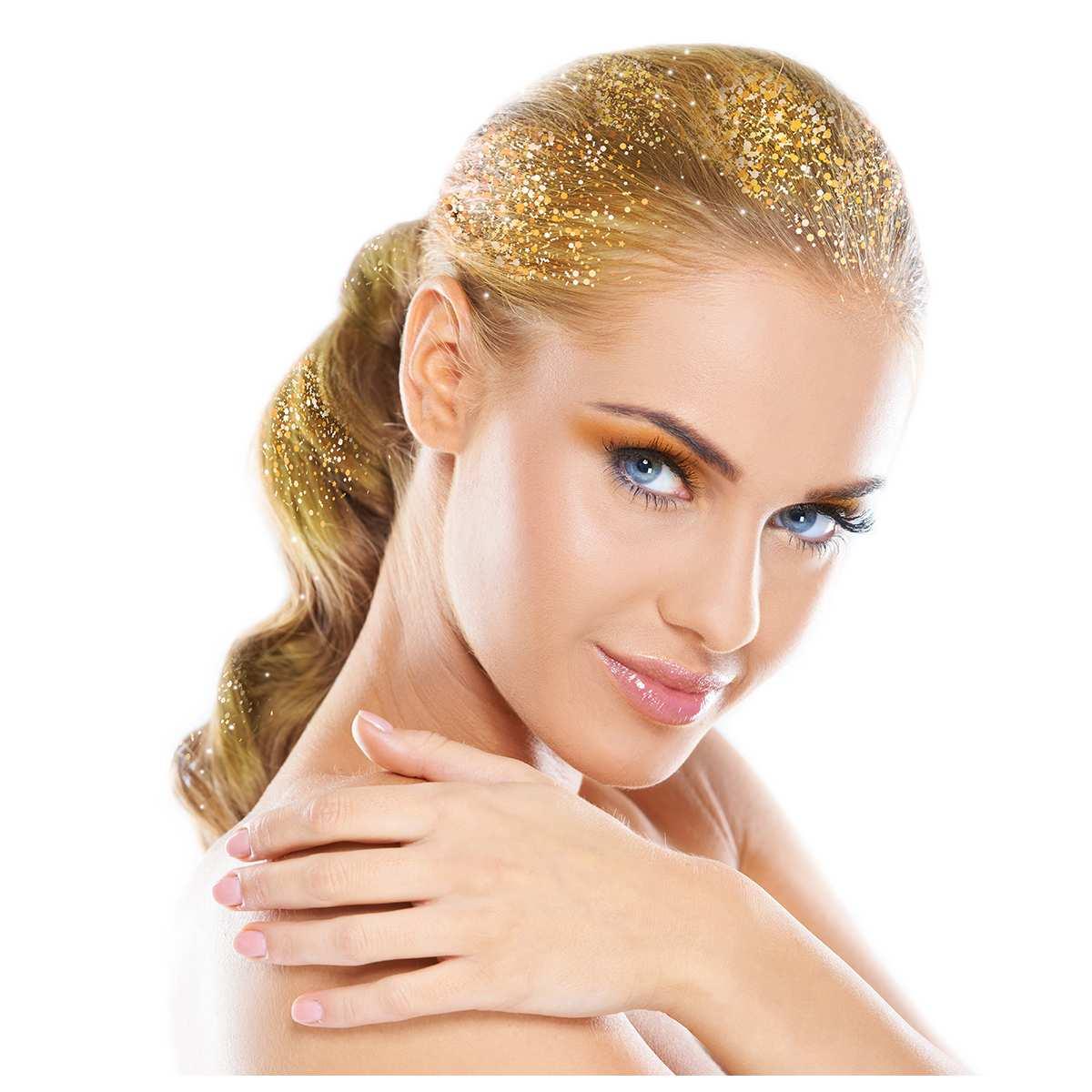 Spray capelli glitter oro ml