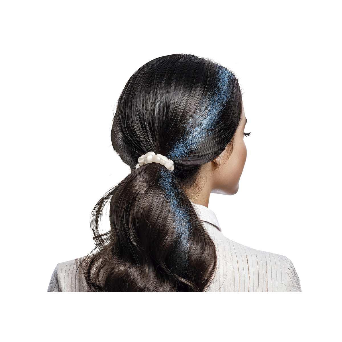 Spray capelli glitter blu ml