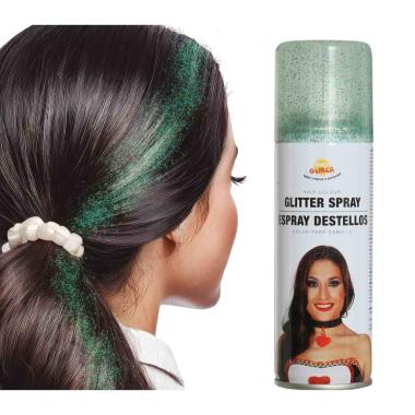 Spray capelli glitter verde ml