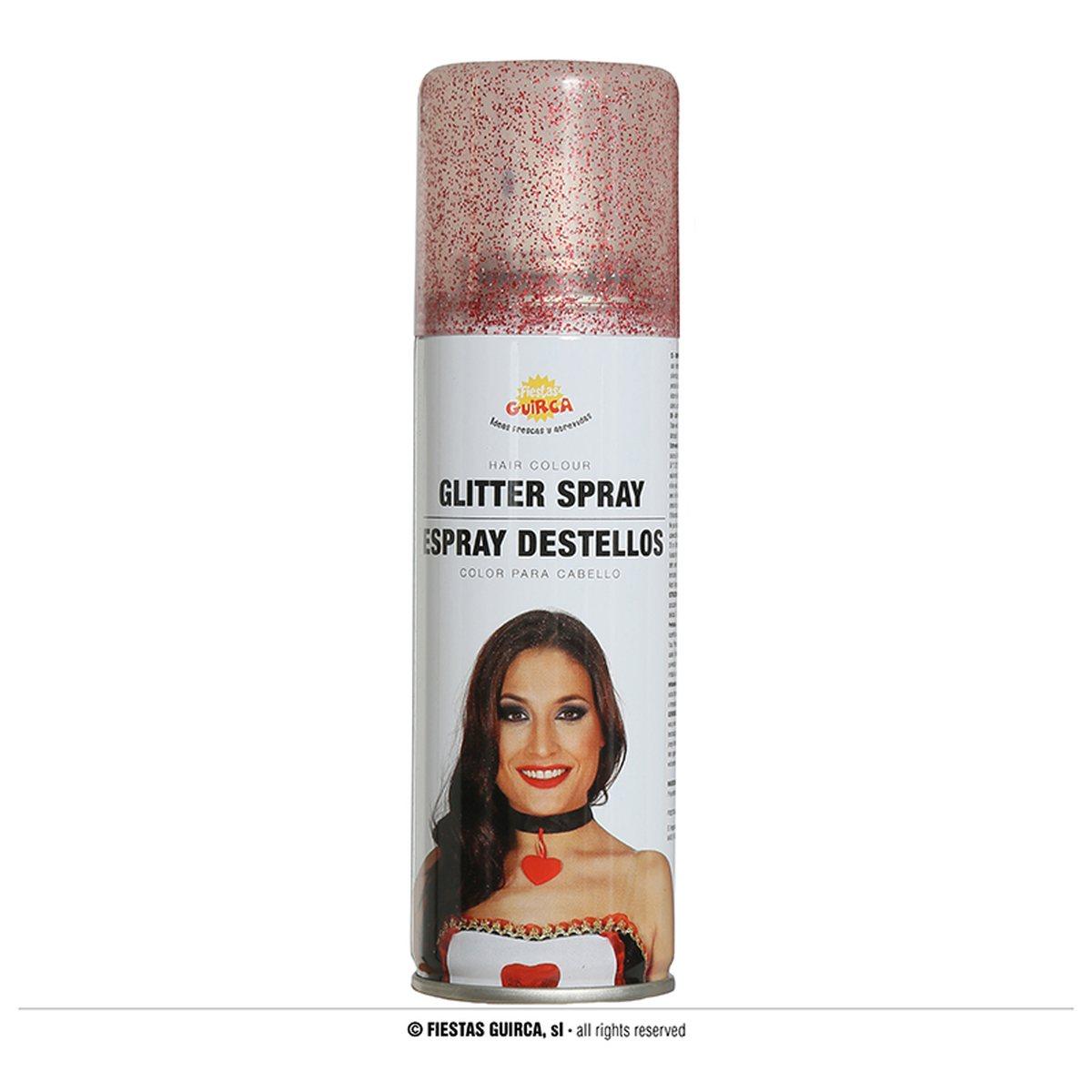 Spray capelli glitter rosso ml