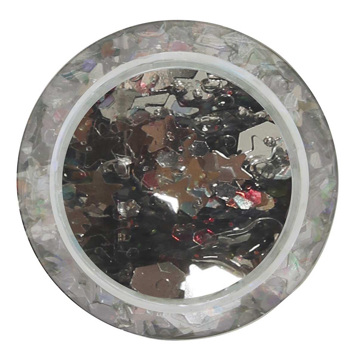 Trucco gel glitter argento gr