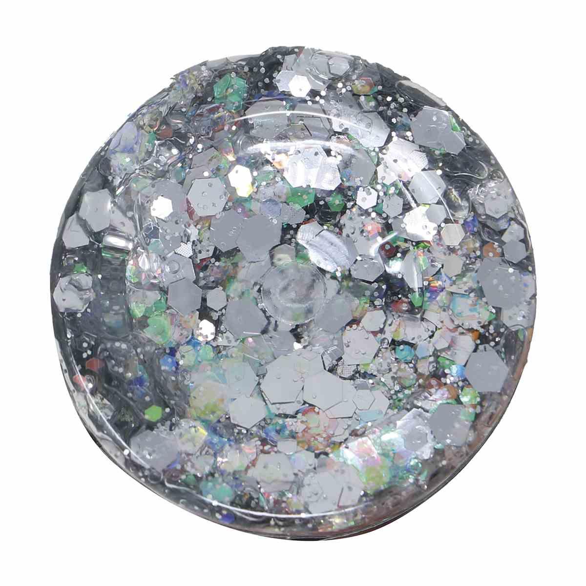 Trucco gel glitter argento gr