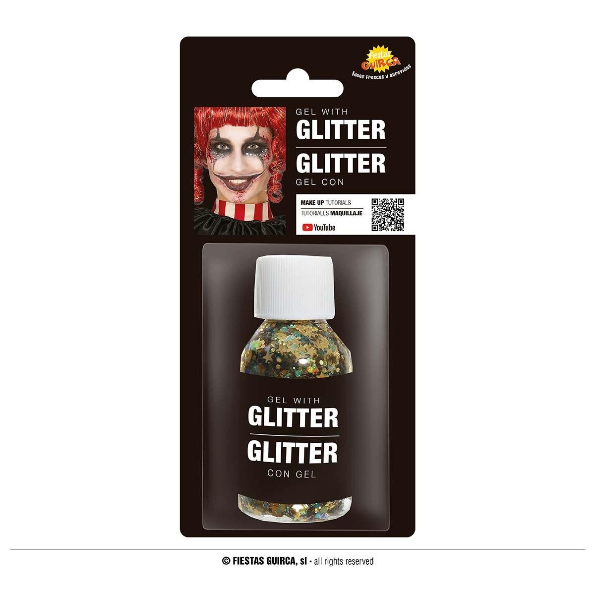 Trucco gel glitter oro