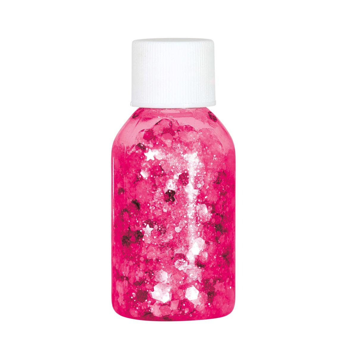 Trucco gel glitter fucsia gr