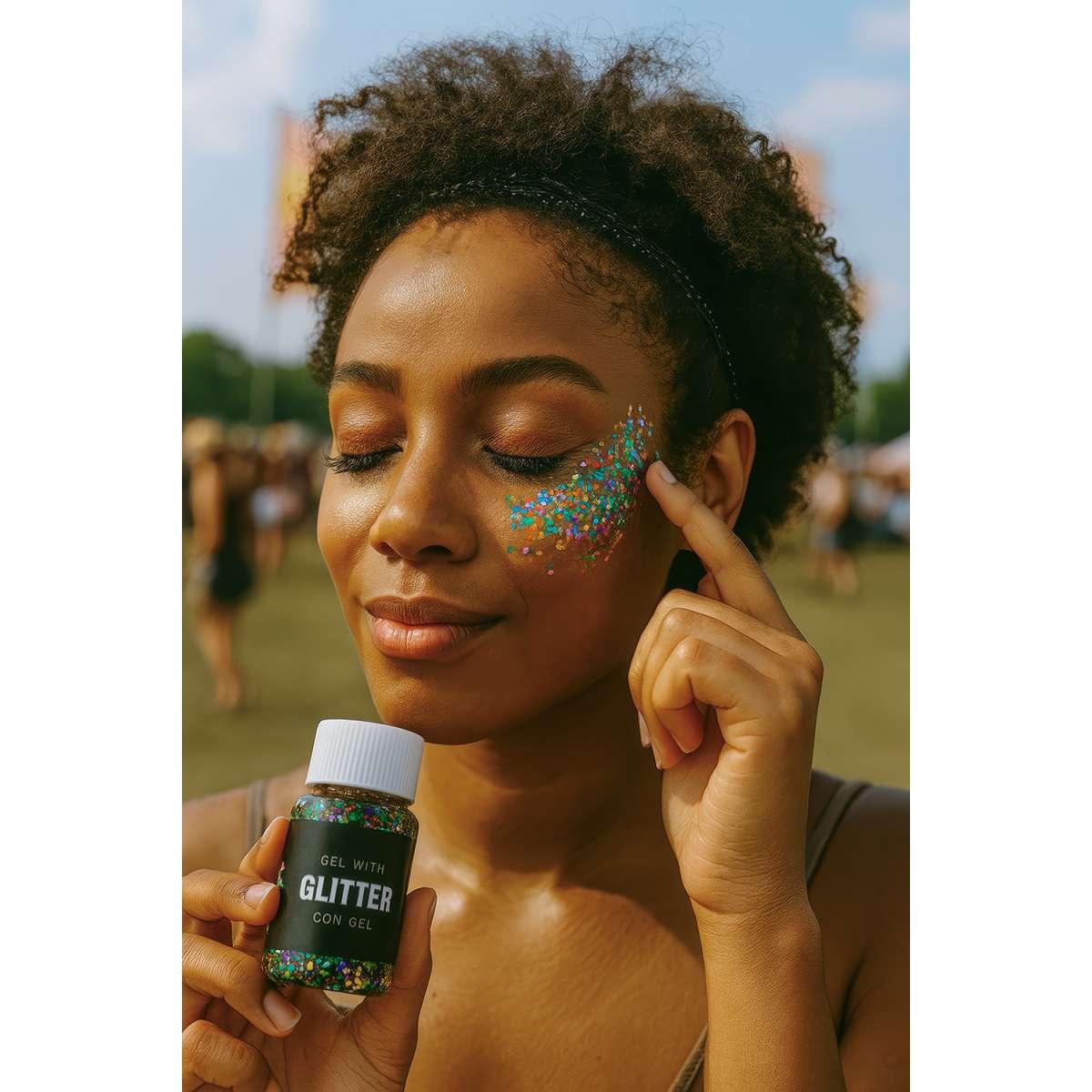 Trucco gel glitter multicolor gr
