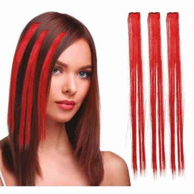 Extension capelli rosse Set 3 pz