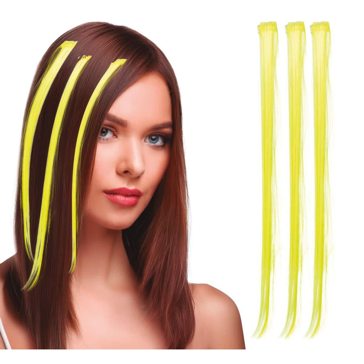 Extension capelli gialle Set 3 pz