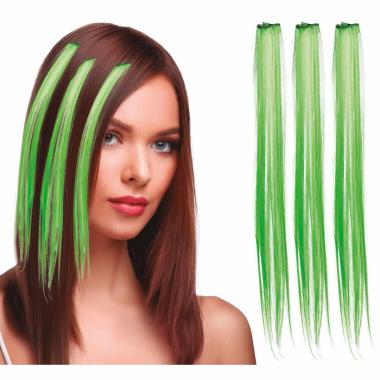 Extension capelli verdi Set 3 pz