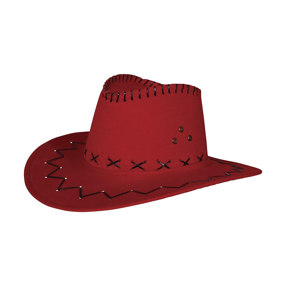 Cappello cowboy rosso