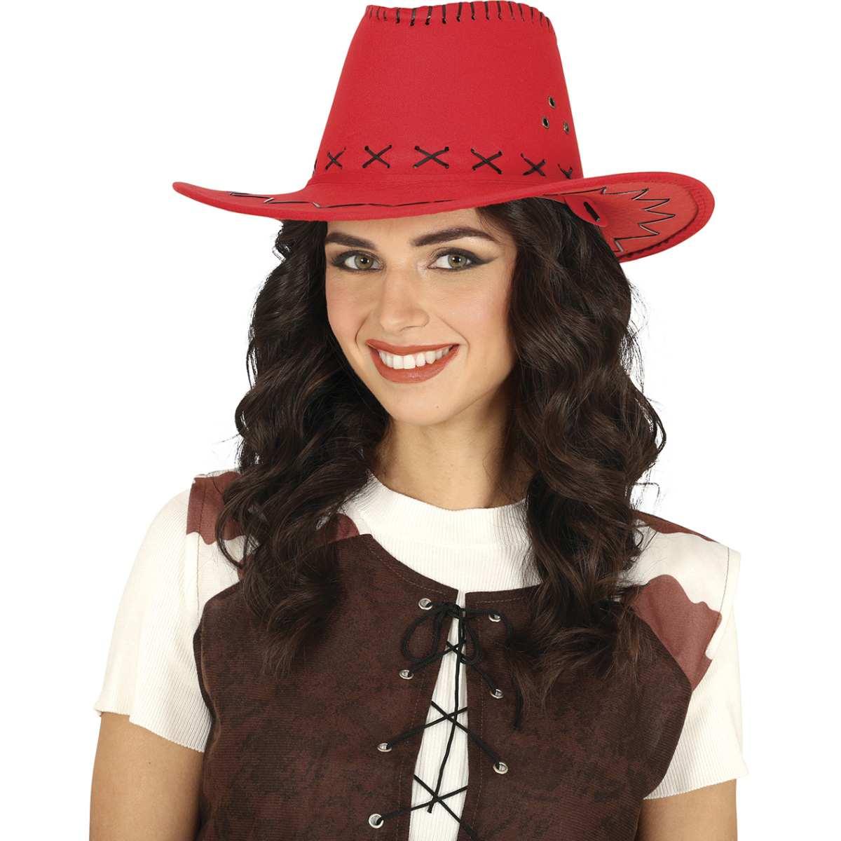 Cappello cowboy rosso