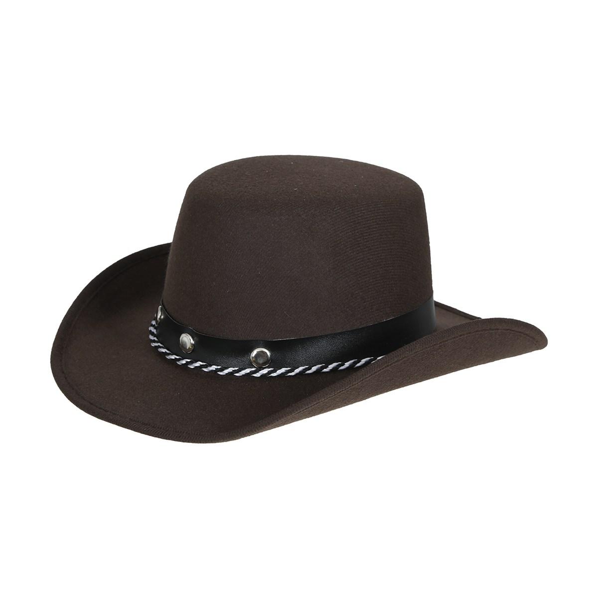 Cappello cowboy feltro baby marrone