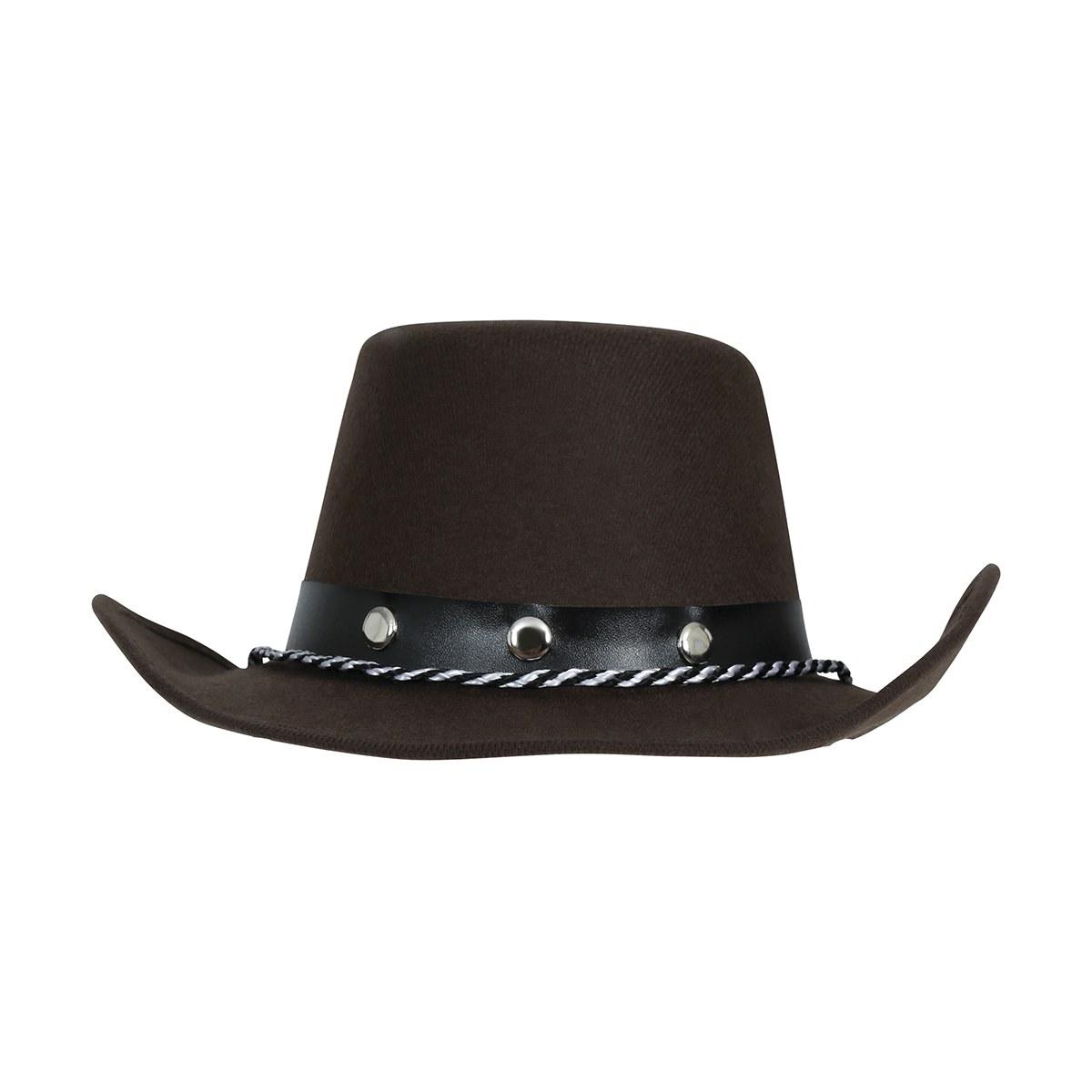Cappello cowboy feltro baby marrone