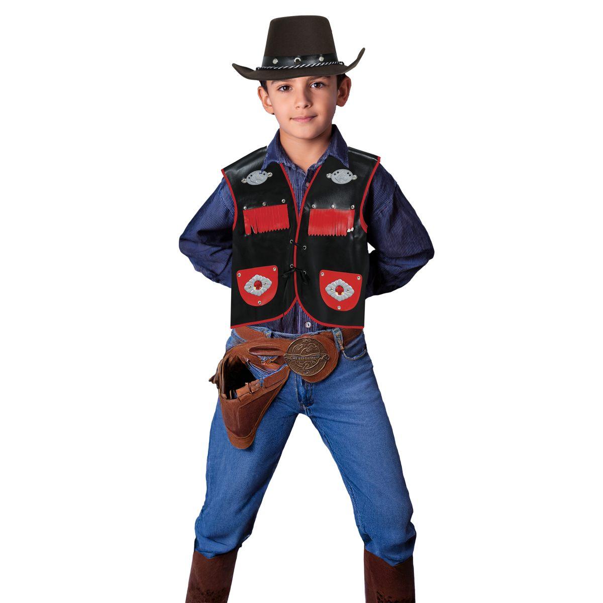 Cappello cowboy feltro baby marrone