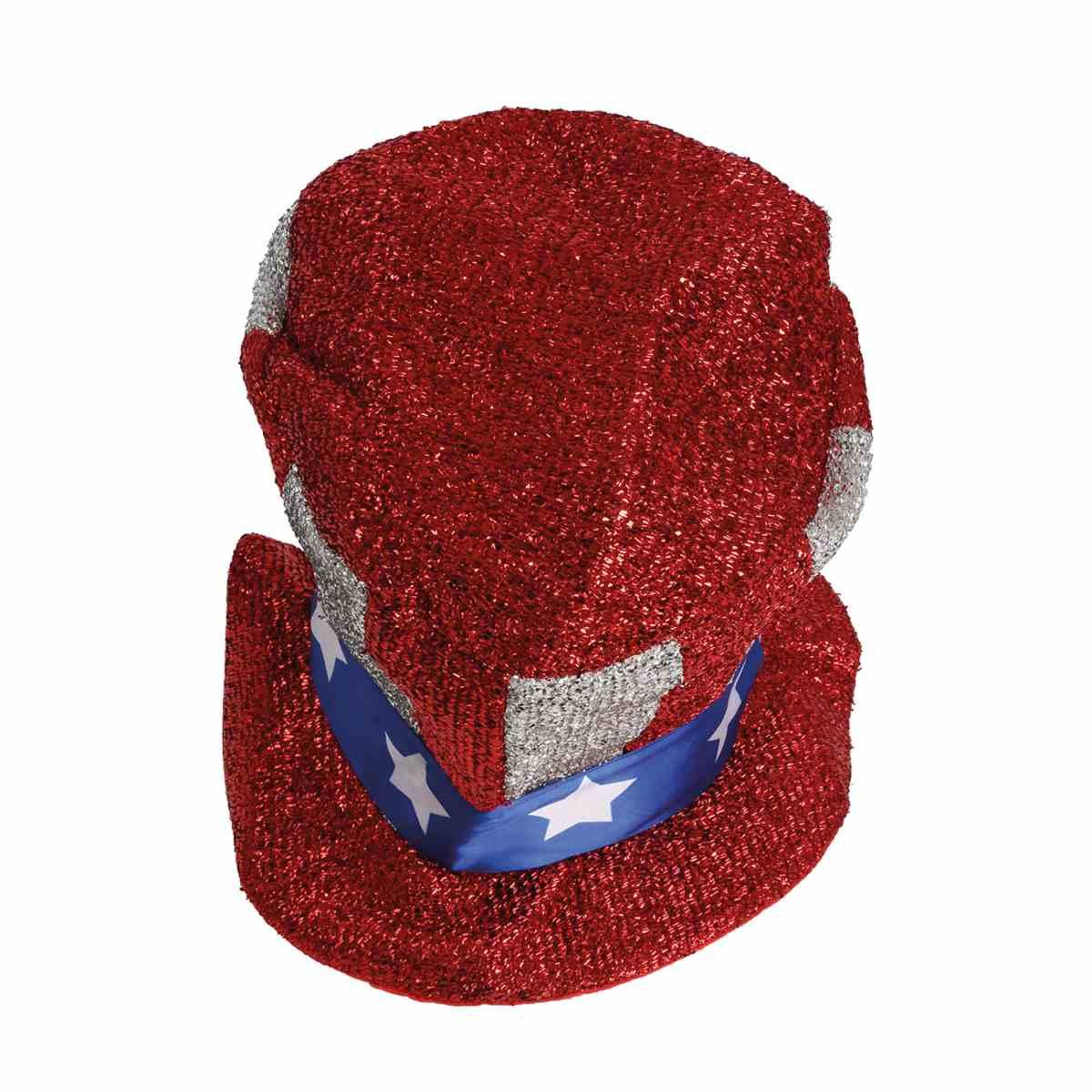 Cappello cilindro bandiera america