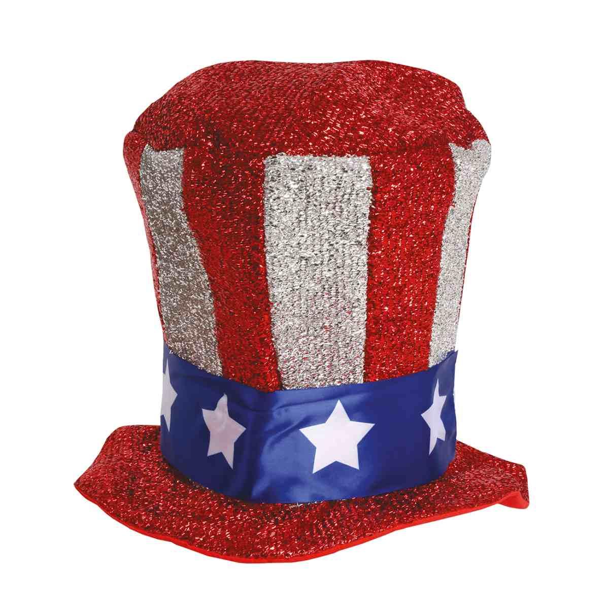 Cappello cilindro bandiera america
