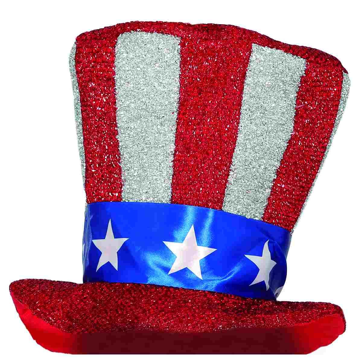 Cappello cilindro bandiera america