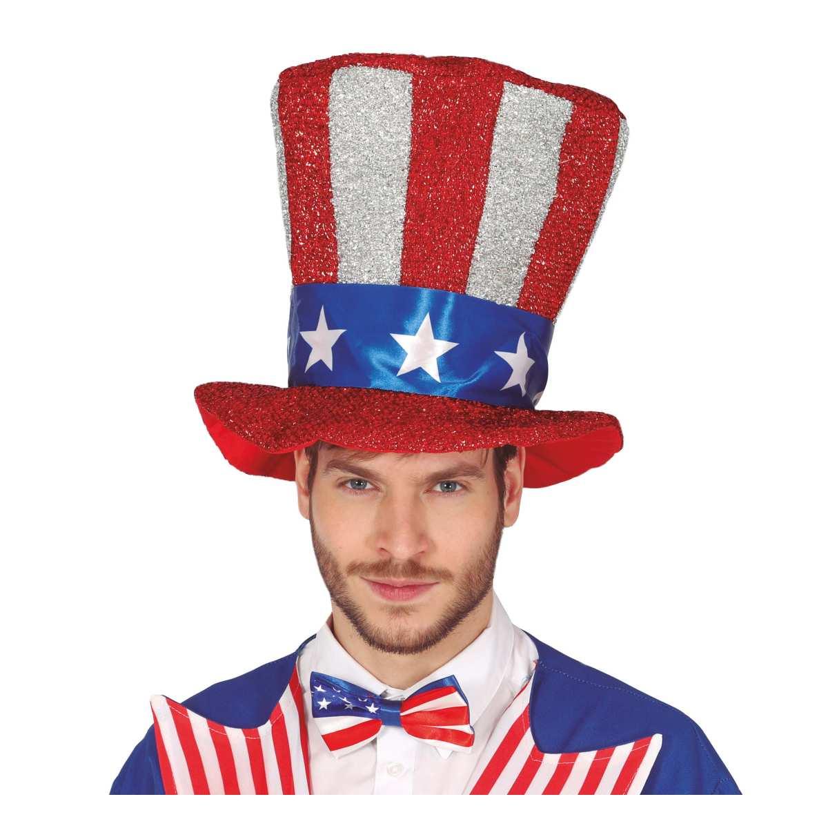 Cappello cilindro bandiera america