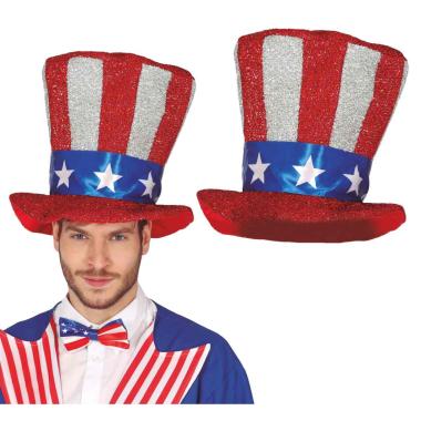 Cappello cilindro bandiera america