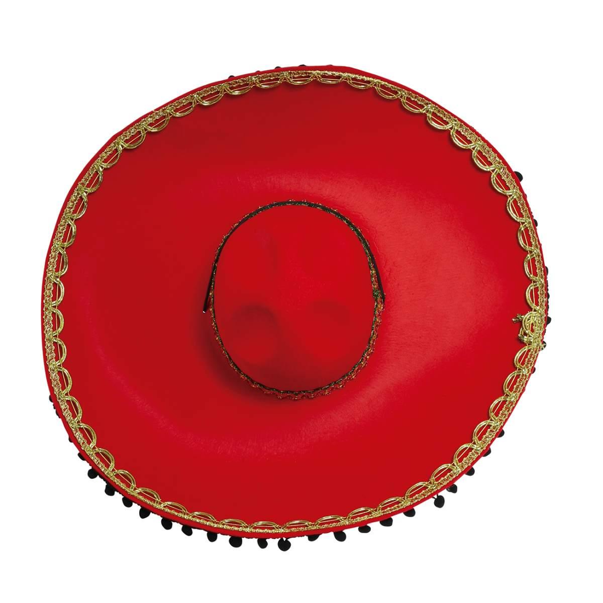Cappello sombrero feltro rosso
