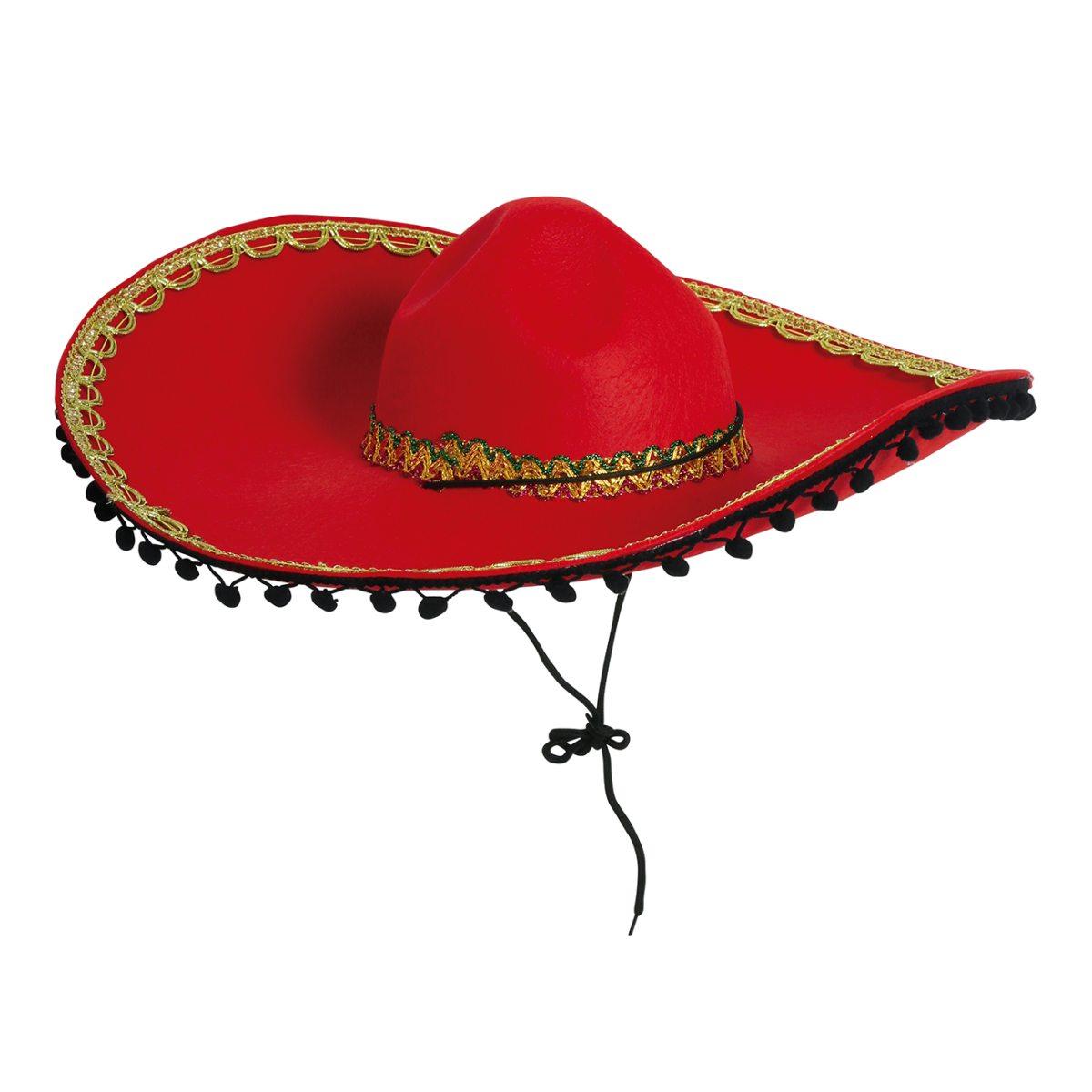 Cappello sombrero feltro rosso