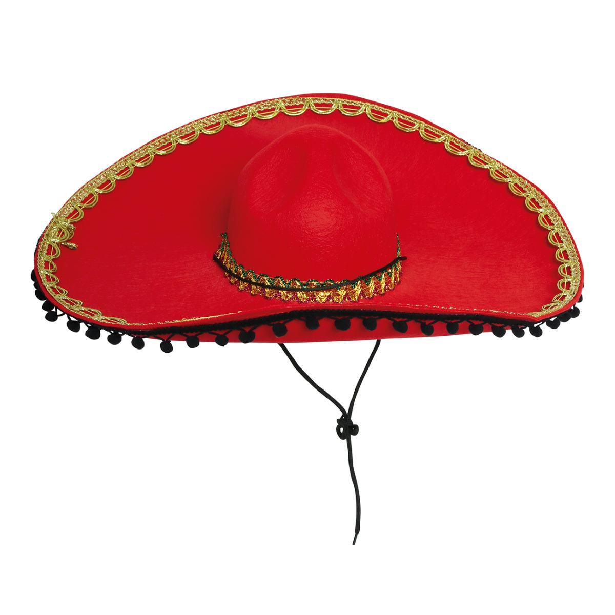 Cappello sombrero feltro rosso