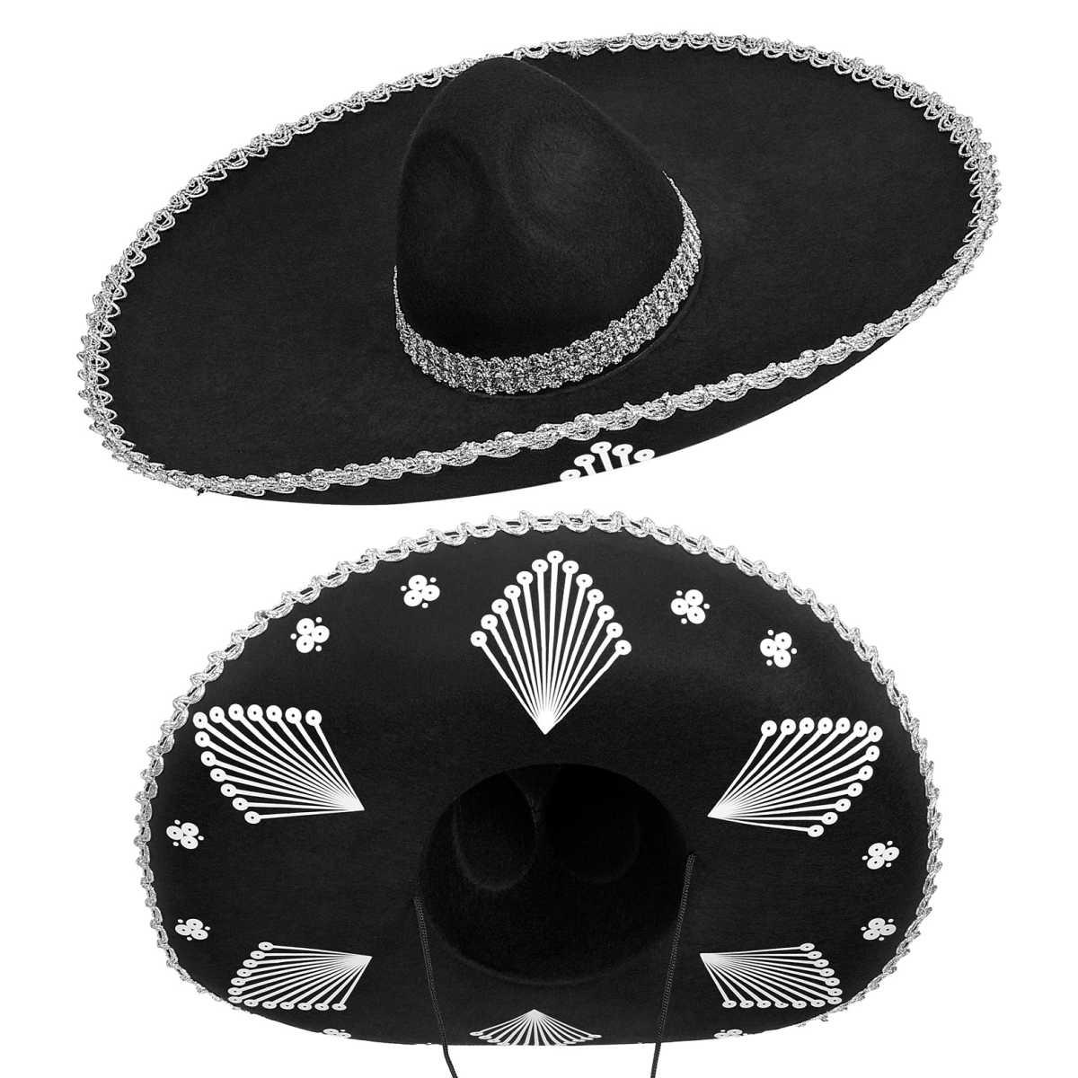 Cappello sombrero feltro nero