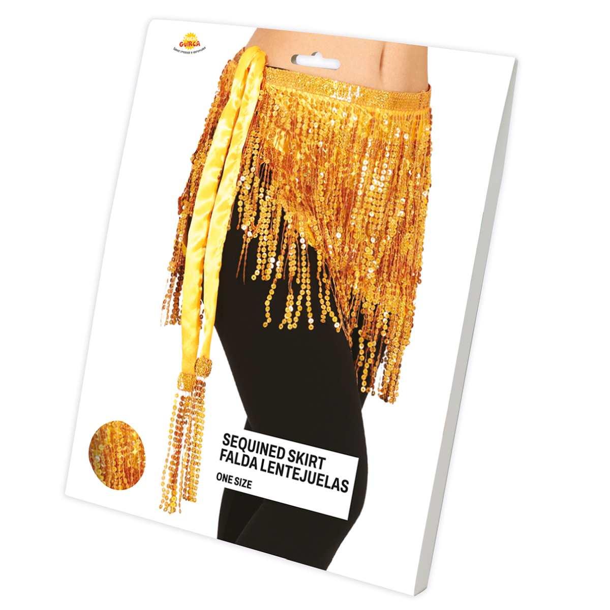 Gonna oro paillettes