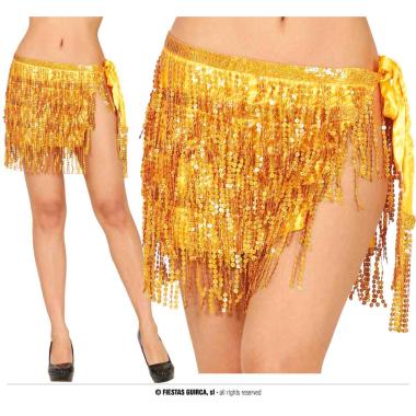 Gonna oro paillettes