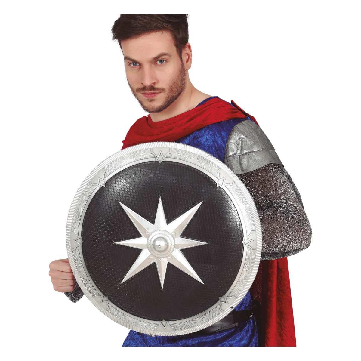 Scudo romano tondo nero