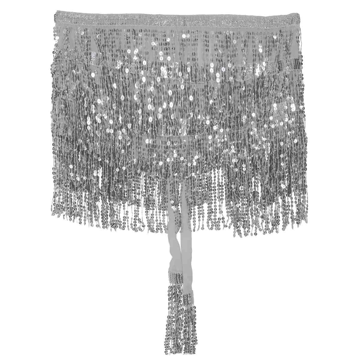 Gonna argento paillettes