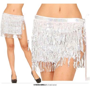 Gonna argento paillettes