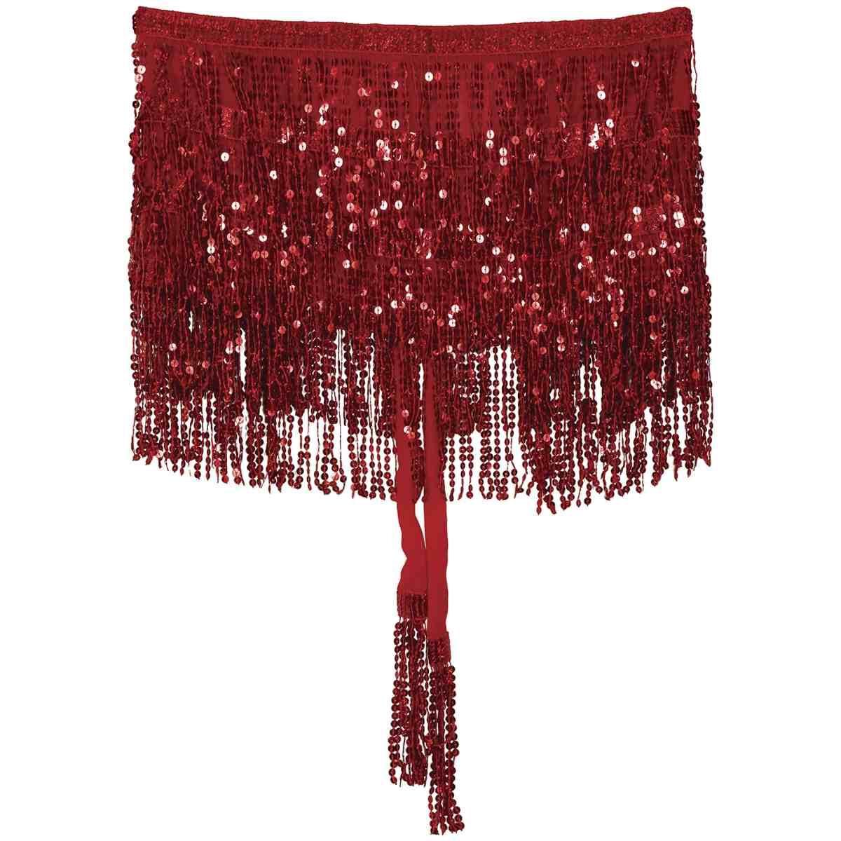 Gonna rosso paillettes