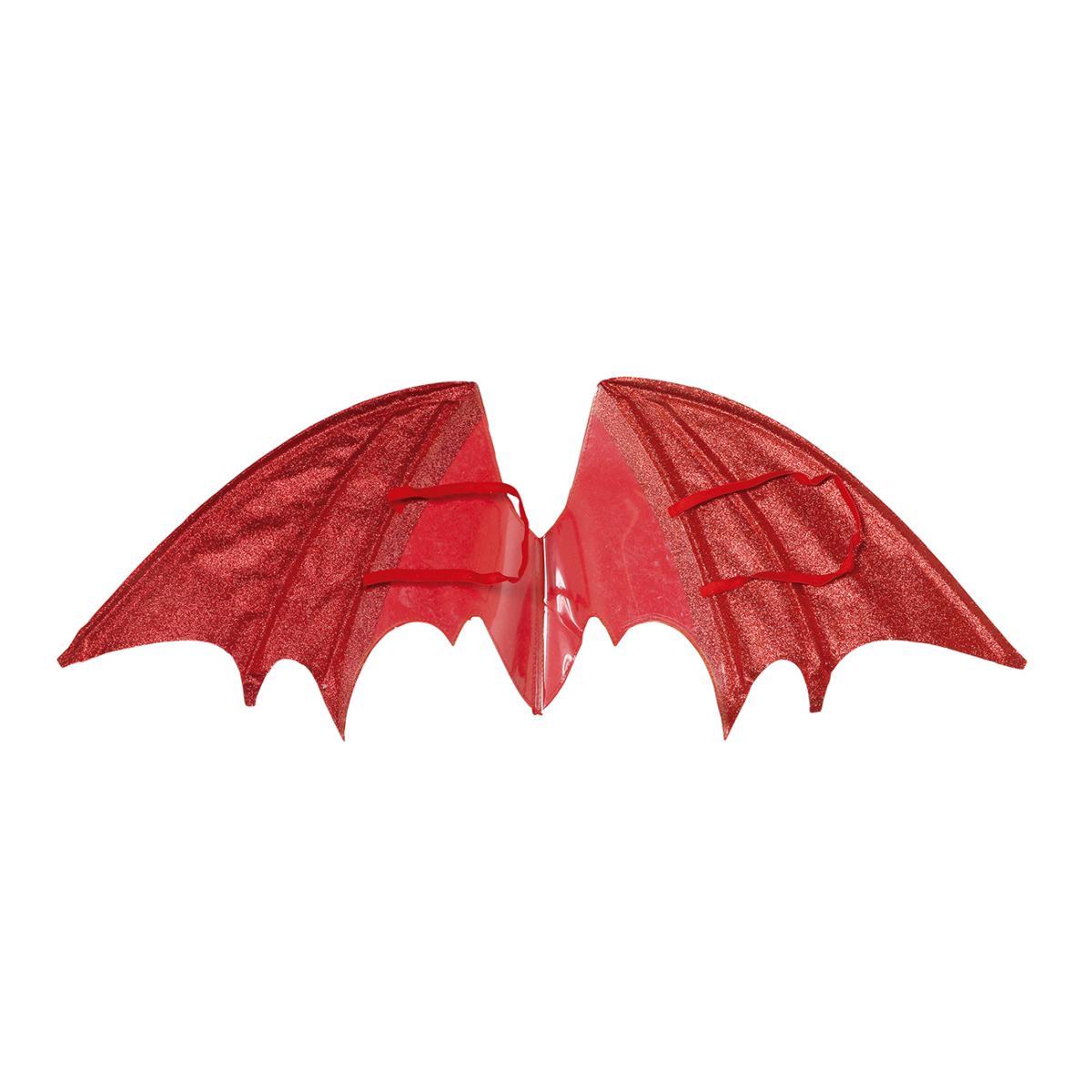Ali diavoletta rosse glitter