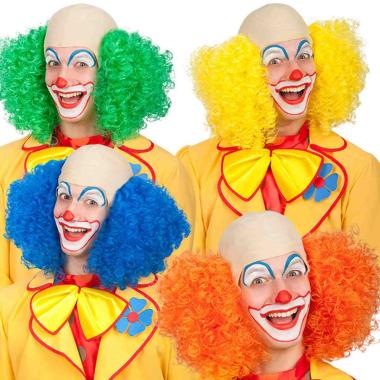 Calotta clown capelli diusponibile in 4 colori