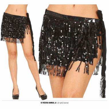 Gonna nero paillettes