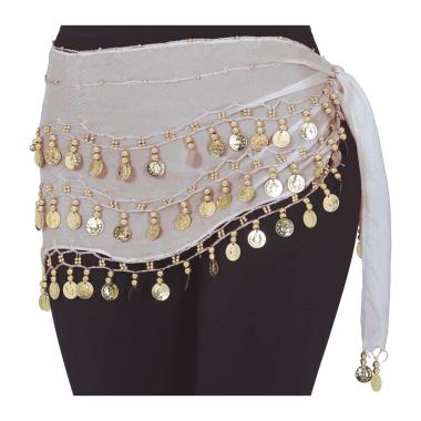 Foulard gitana bianco monete